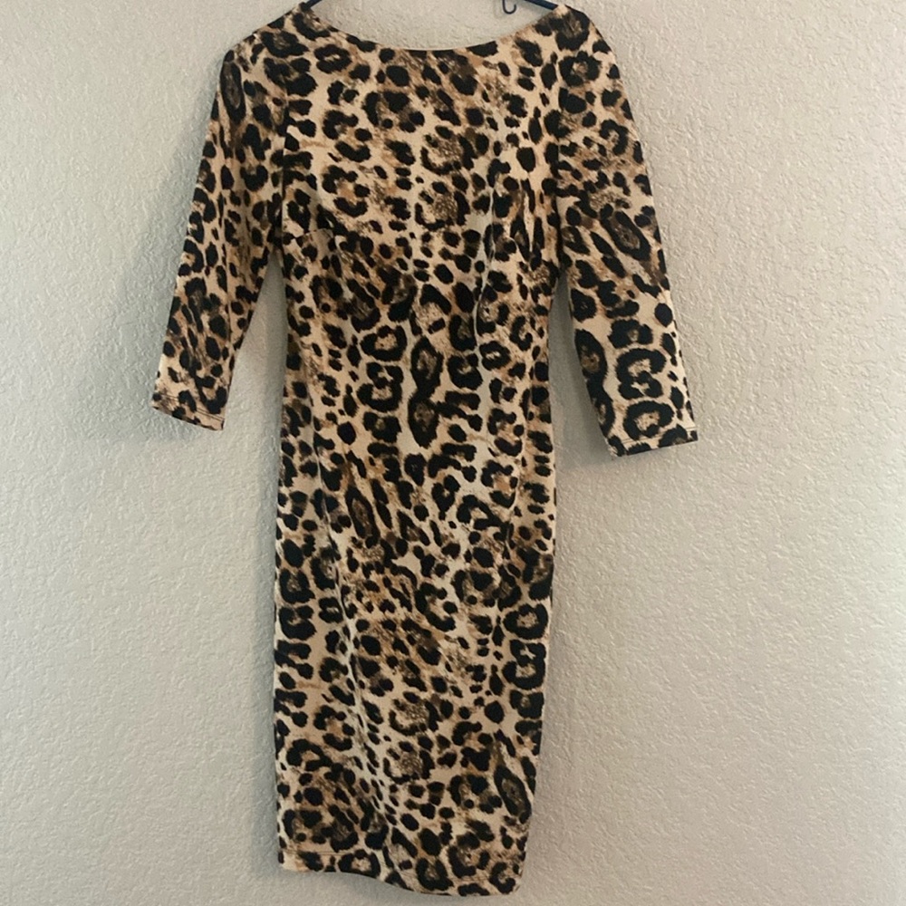 Premier Tan and Brown Bodycon Dress for Night Out